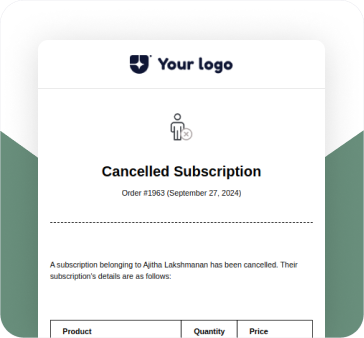 Cancelled Subscription