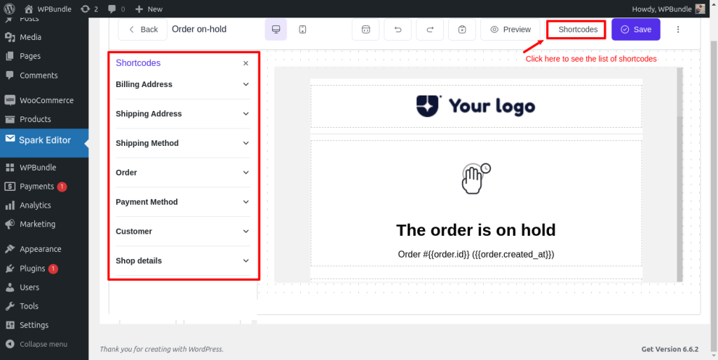 Customizing-WooCommerce-emails-using-shortcodes