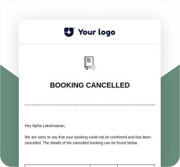 Booking Cancelled