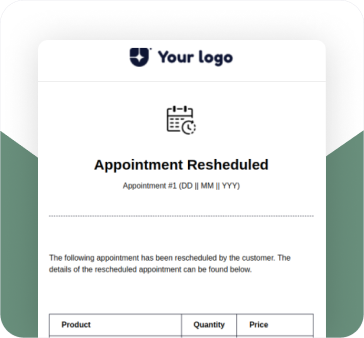 APPOINTMENT RESHEDULED