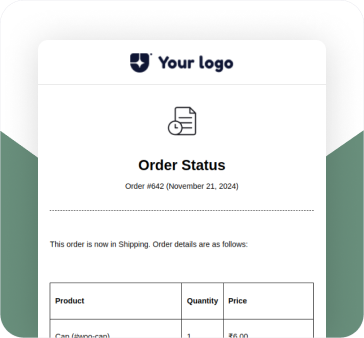 Custom Order Status Email (admin)