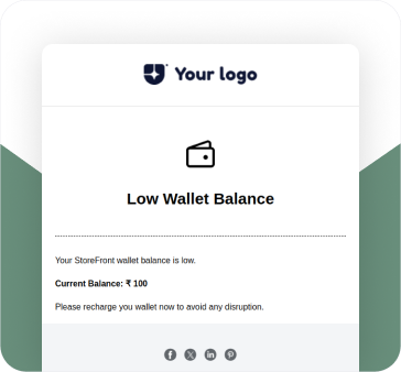 low wallet balance