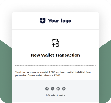 new wallet transaction