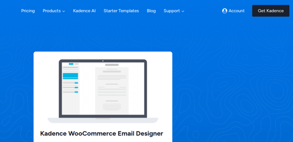 Kadence homepage
