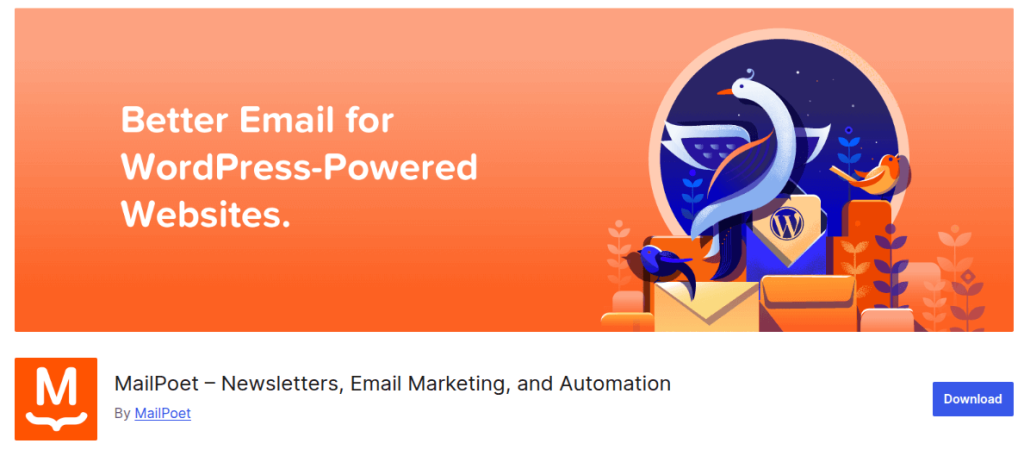 Mailpoet homepage
