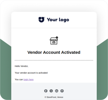 VENDOR ACCOUNT ACTIVATED