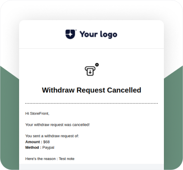 Withdraw Request Cancelled