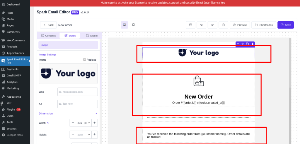 Customization of content

