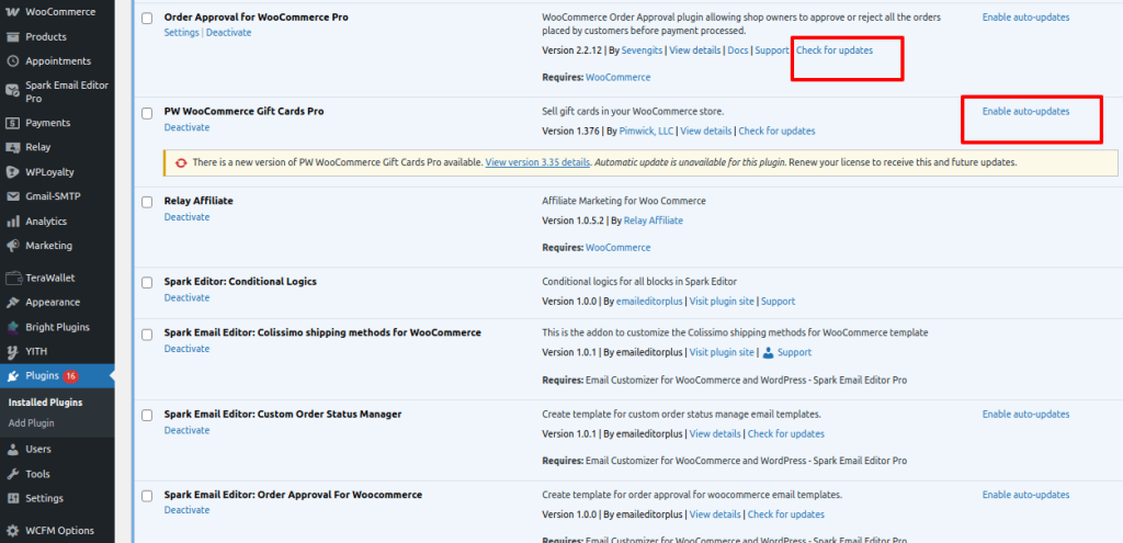 Plugin update info
