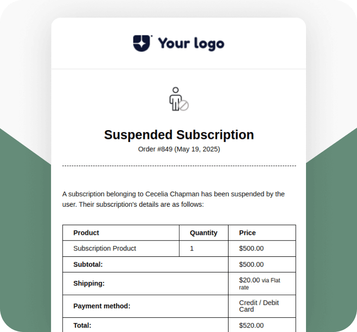 Suspended Subscription