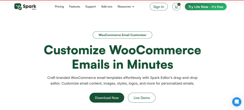 Spark Email editor
