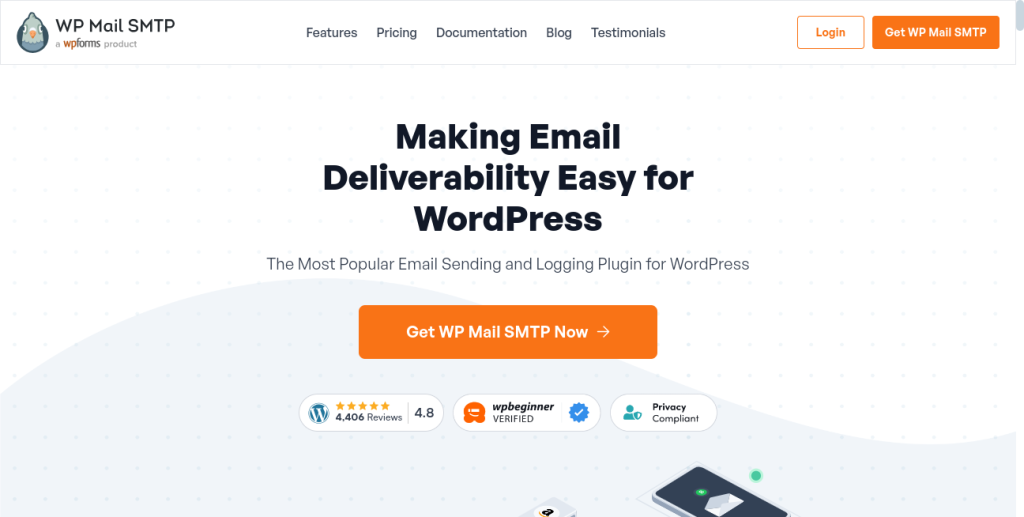 WPmail SMTP homepage
