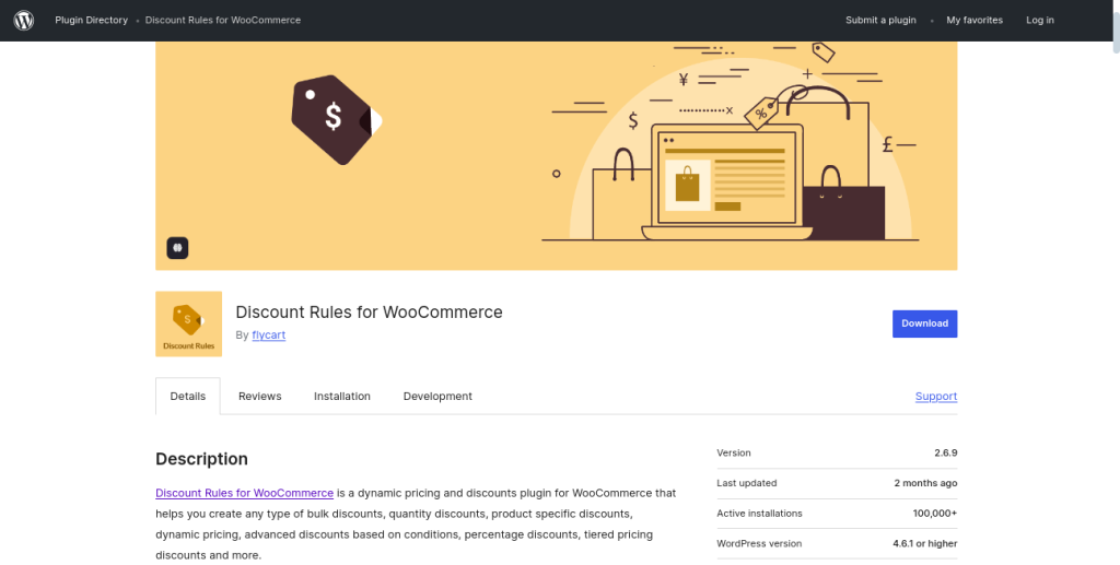 discount rules homepage
