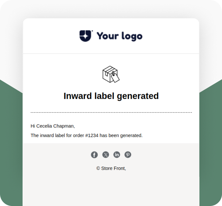 Inward Label Generated module