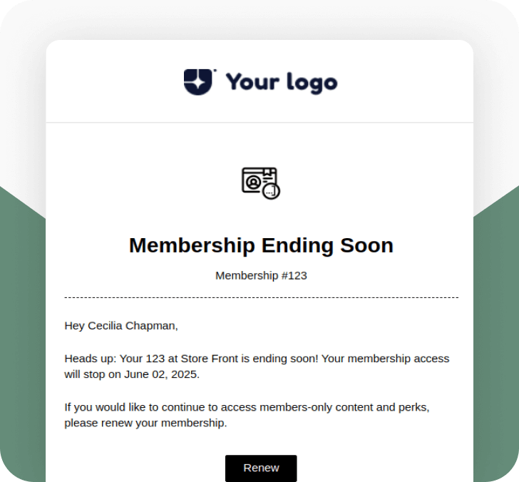 Membership Ending Soon