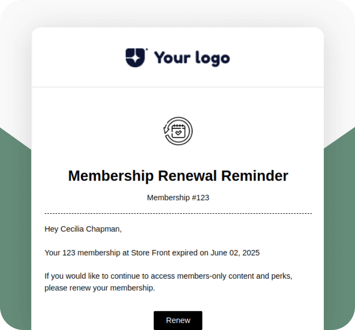 Membership Renewal Reminder