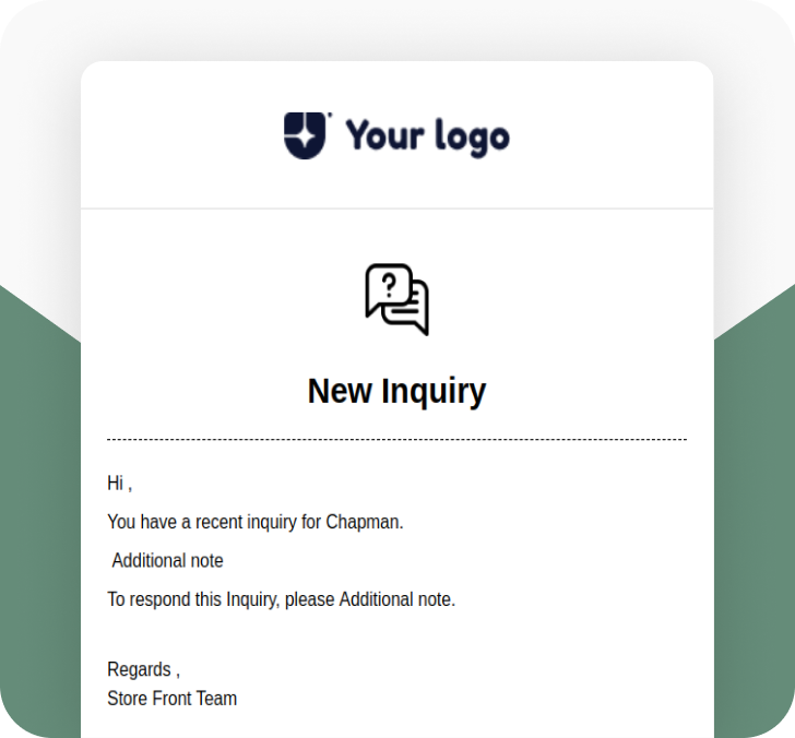 New inquiry email