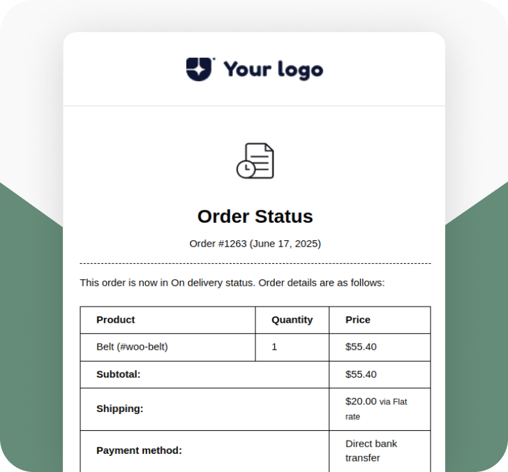 Order Status Admin