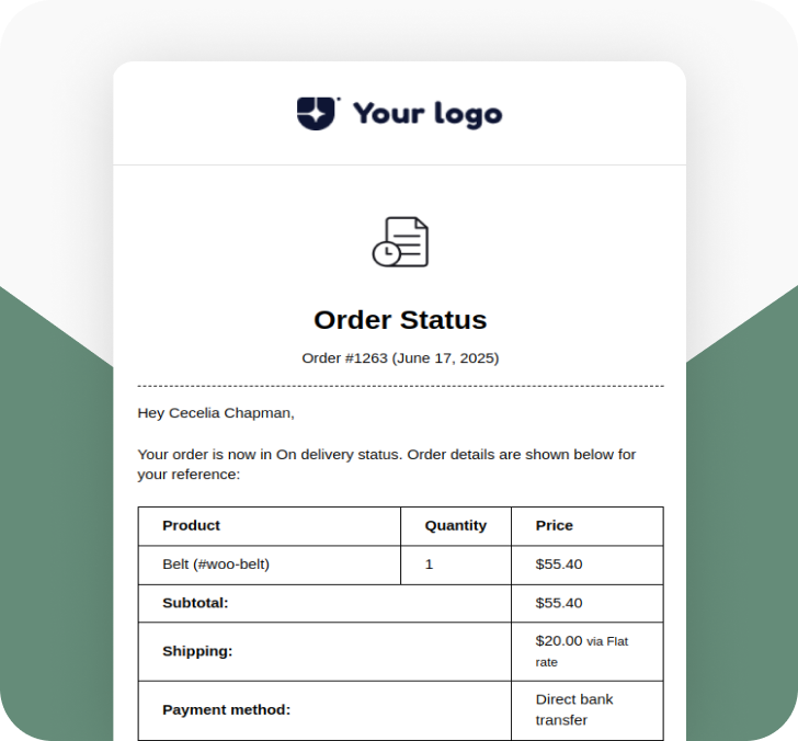 Order Status Customer
