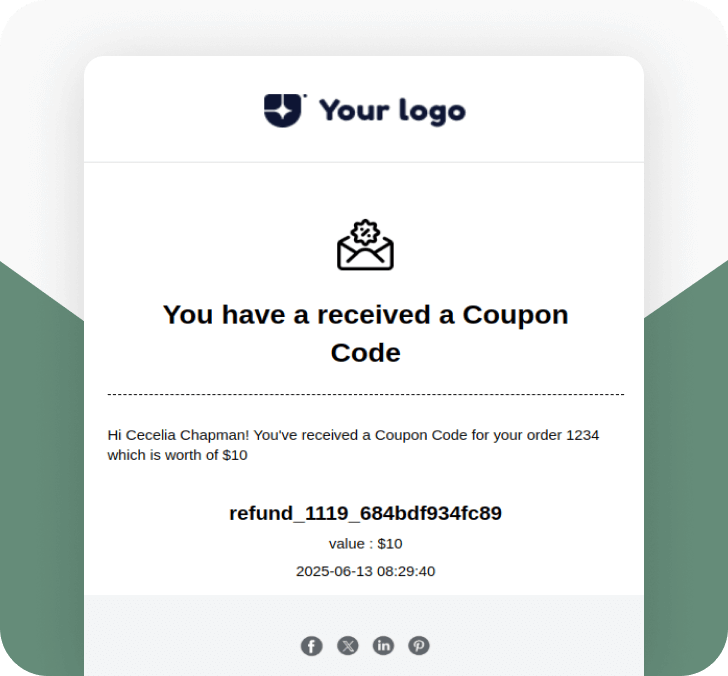 Received Coupon Code