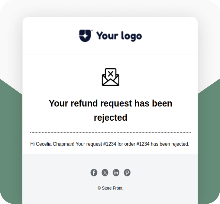 Refund Request Rejected