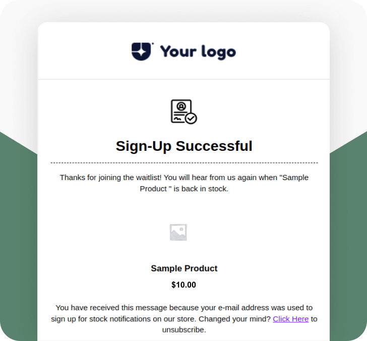 Sign Up Successful