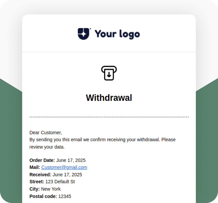 Withdrawal