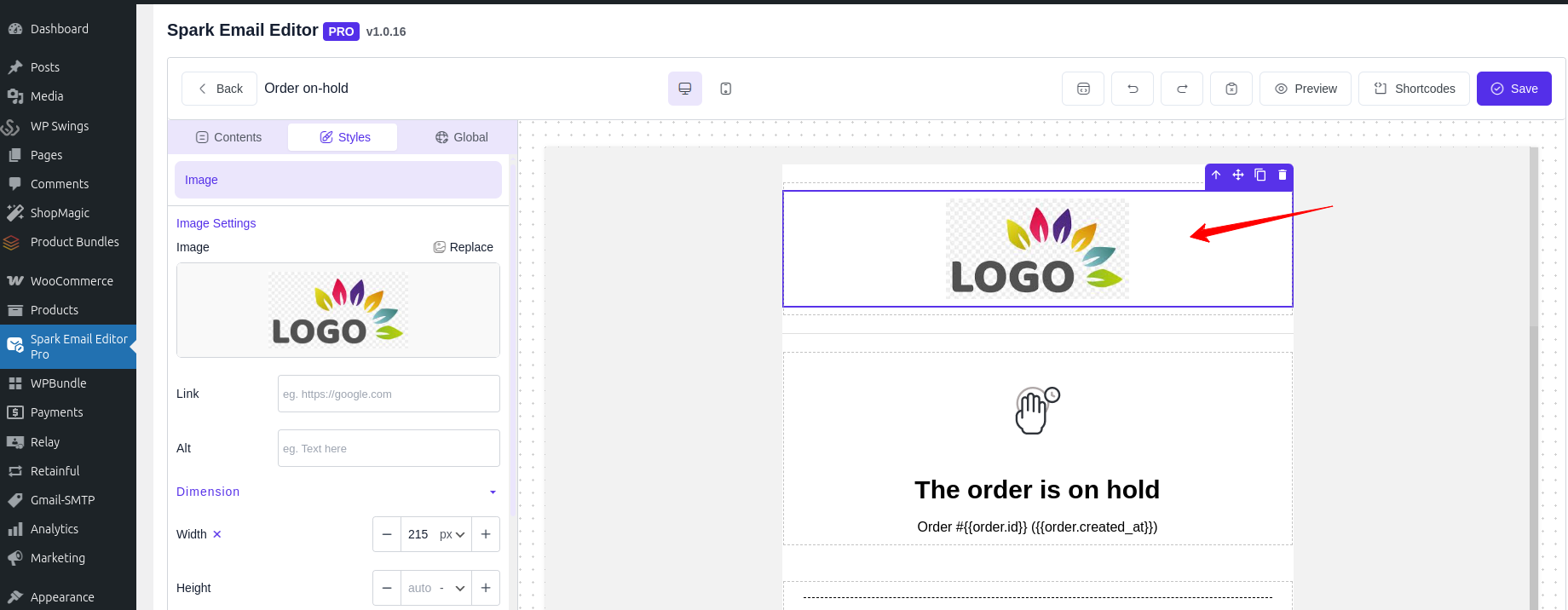 Woocommerce Email Logo Change