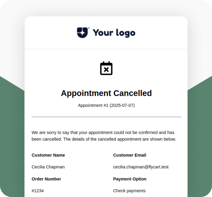 Appointment Cancelled