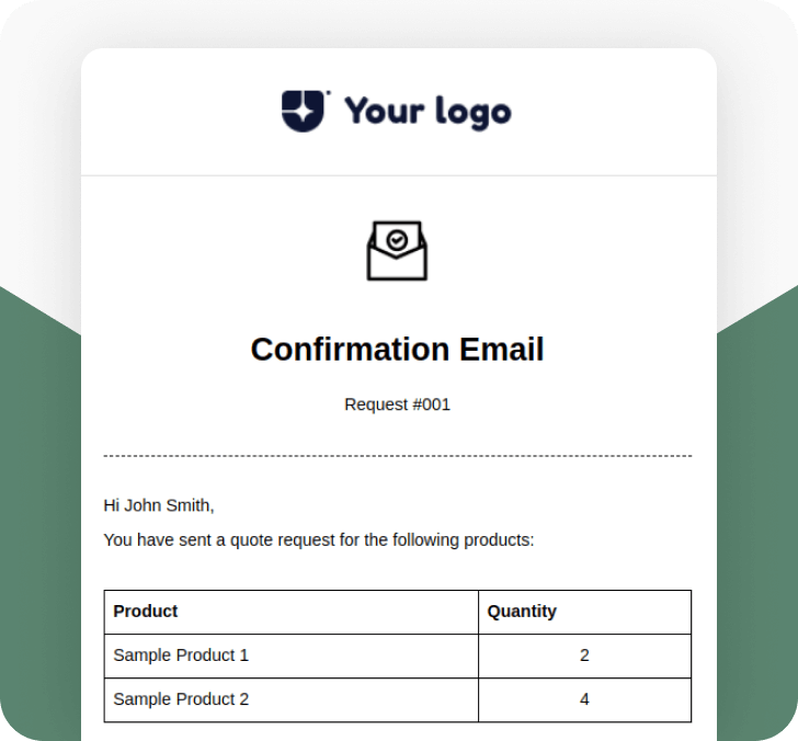 Confirmation Email