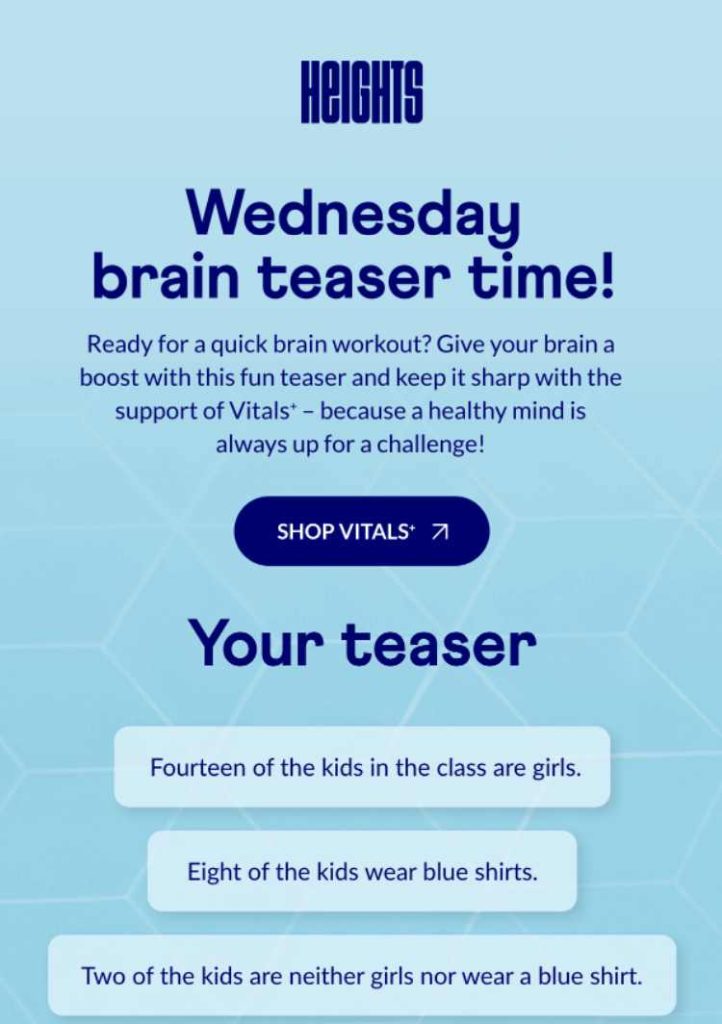 Quiz email