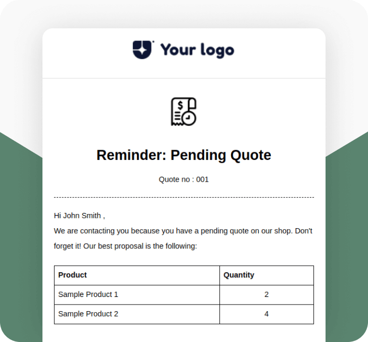 Reminder_ Pending Quote