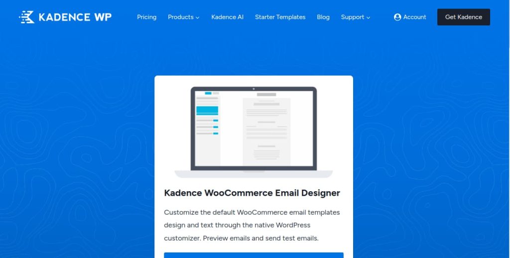Kadence homepage
