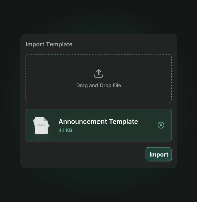 MJML Import and Export