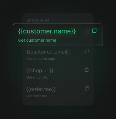 Personalize with Shortcodes