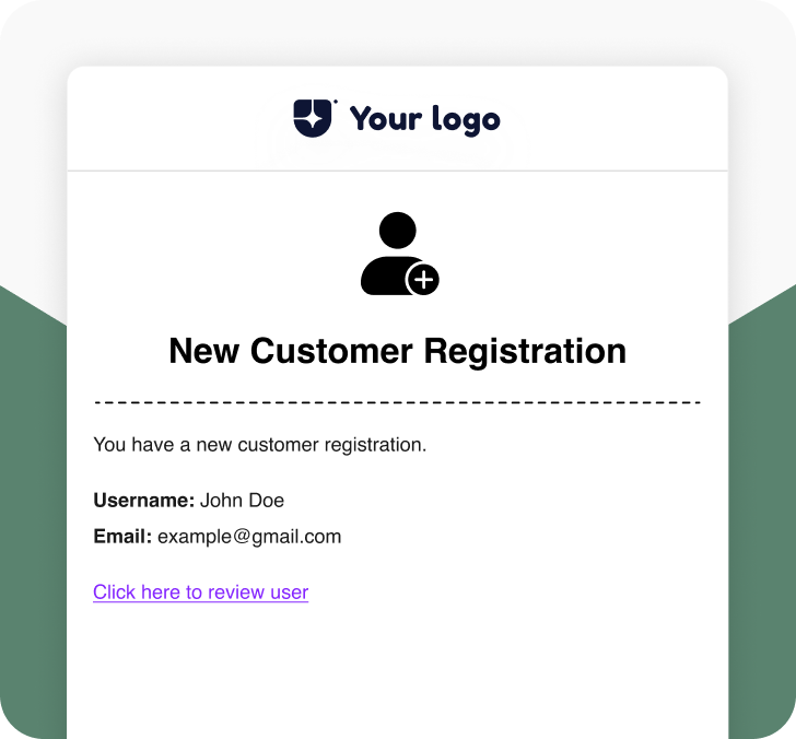 New Customer Registration