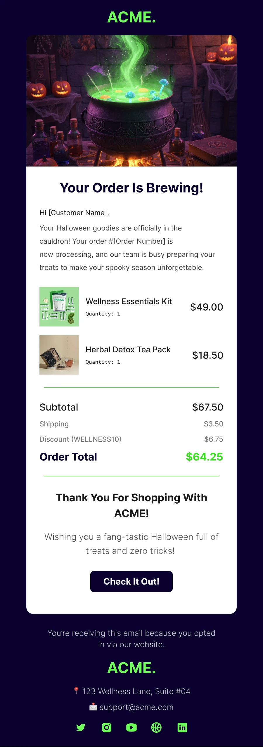 WooCommerce Halloween Email Templates