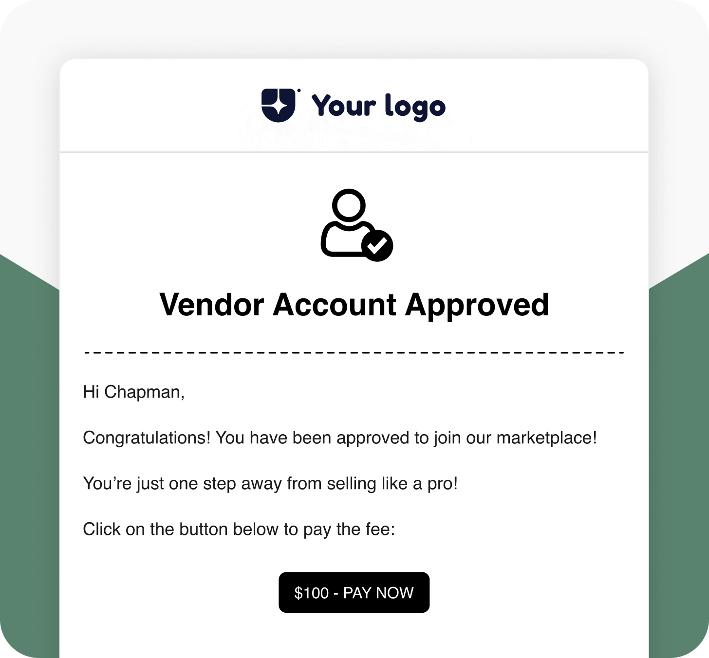 Vendor Account Approved